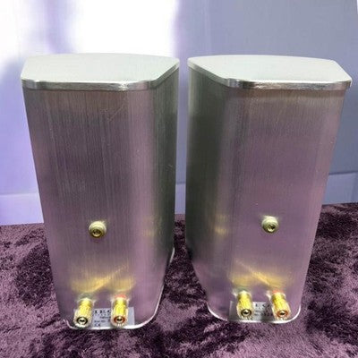 PIEGA TMICRO3 SILVER SPEAKER SYSTEM PAIR BOOKSHELF SPEAKERS TESTED WORKING