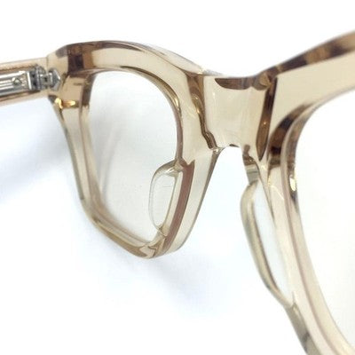 JACQUES MARIE MAGE PICABIA SAND WF JAPAN CLEAR BEIGE EYEGLASSES NEW FULL SET