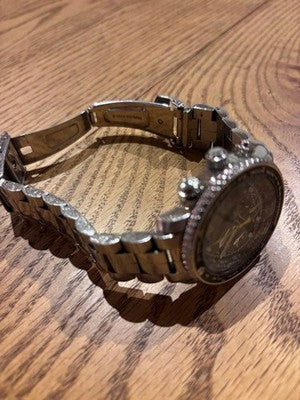 SEIKO SNA411P1 PILOT ALARM CHRONOGRAPH 200M STAINLESS STEEL QUARTZ WATCH