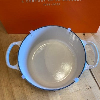 LE CREUSET COCOTTE RONDE 18CM PEACOCK CAST IRON ENAMEL DUTCH OVEN FRANCE