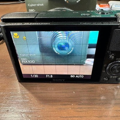 SONY CYBER-SHOT DSC-RX100 DIGITAL CAMERA BLACK WITH ACCESSORIES JAPAN MADE
