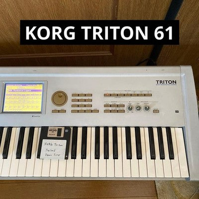 KORG TRITON CLASSIC 61-KEY SYNTHESIZER KEYBOARD MODULE W/ FLOPPY DISK - JAPAN