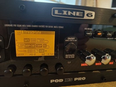 LINE 6 POD X3 PRO RACK AMP MODELER MULTI EFFECTS PROCESSOR USB AUDIO INTERFACE