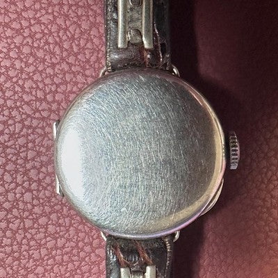 GLYCINE VINTAGE MANUAL WIND WOMEN'S WATCH SMALL SECOND 21MM SILVER DIAL