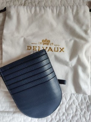 DELVAUX PIN D MULTIFONCTIONS LEATHER COIN CARD CASE WITH BOX