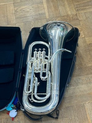 YAMAHA YEP-642S SILVER PLATED EUPHONIUM PROFESSIONAL W/ WATER POT HARD CASE
