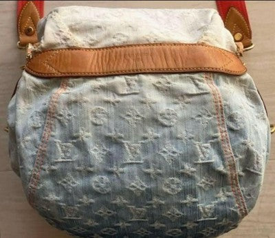 LOUIS VUITTON MONOGRAM DENIM M93182 SUNSHINE SHOULDER BAG BLUE LIMITED JPN