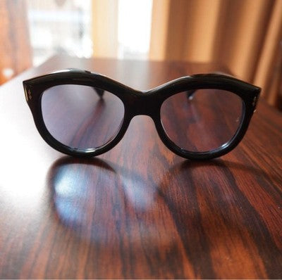 JACQUES MARIE MAGE JENNIE CAT-EYE STYLE MEN'S SUNGLASSES BLACK NEAR MINT