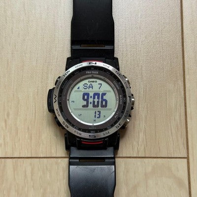 CASIO PRO TREK CLIMBER LINE MEN'S WATCH PRW-35-1AJF BLACK TESTED JAPAN USED F/S