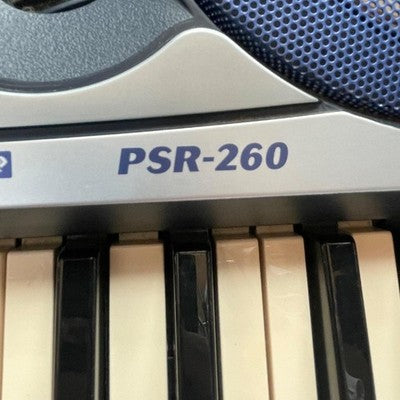 YAMAHA PSR-260 61-KEY TOUCH RESPONSE KEYBOARD 100 VOICES MIDI TESTED W/ ADAPTER