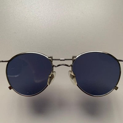 JEAN PAUL GAULTIER 56-0174 VINTAGE SUNGLASSES SILVER OVAL FRAME JAPAN USED