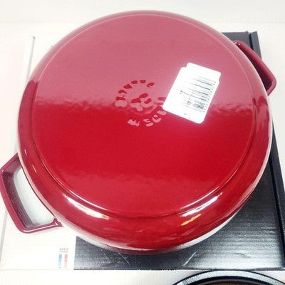 STAUB BLAZER SAUTÉ PAN 24CM DRAGON BORDEAUX UNUSED RARE JP MINT