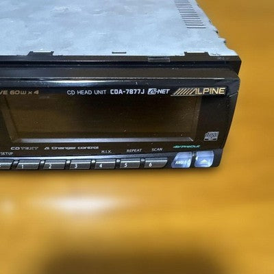 ALPINE CDA-7877J 1DIN CAR STEREO CD HEAD UNIT FM/AM TUNER 60WX4 AI-NET