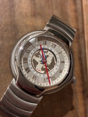 DUNHILL MILLENNIUM GMT LIMITED EDITION 1884 PCS AUTOMATIC MENS WATCH SILVER DIAL