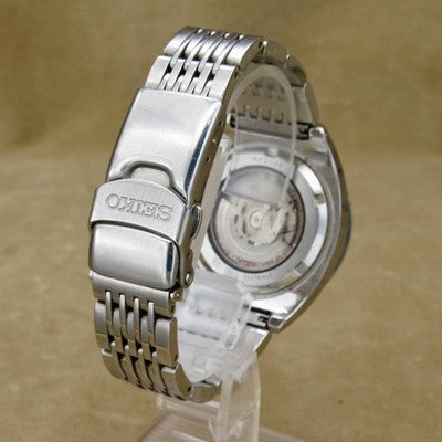 SEIKO SUS GMT 4S12-0010 BLACK DIAL AUTOMATIC STAINLESS STEEL VINTAGE WATCH 1997