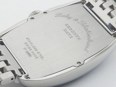DERBY & SCHALDENBRAND AERODINE BIG DATE STAINLESS STEEL 44MM WRISTWATCH USED