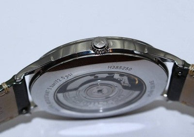 HAMILTON JAZZMASTER THINLINE H38525811 AUTOMATIC SILVER DIAL MEN'S WATCH W/ BOX
