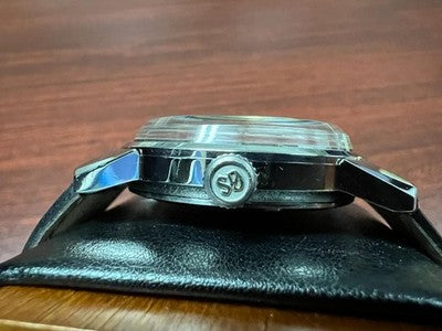 KING SEIKO 44-9990 SECOND MODEL 1968 25 JEWELS BLACK DIAL MANUAL WIND WATCH