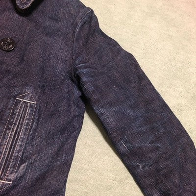 SUGAR CANE X MISTER FREEDOM DENIM PEA COAT SIZE M EXCELLENT++++