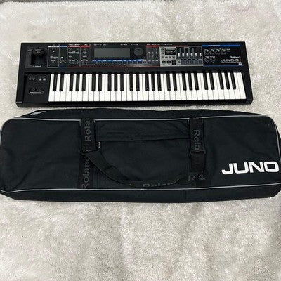 ROLAND JUNO-GI 61-KEY SYNTHESIZER W/ AC ADAPTER HEADPHONES PEDAL  AS IS