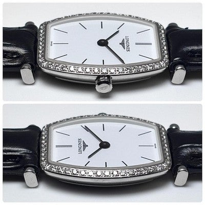 LONGINES LA GRANDE CLASSIQUE L4.288.0 DIAMOND BEZEL WHITE DIAL QUARTZ WOMEN'S