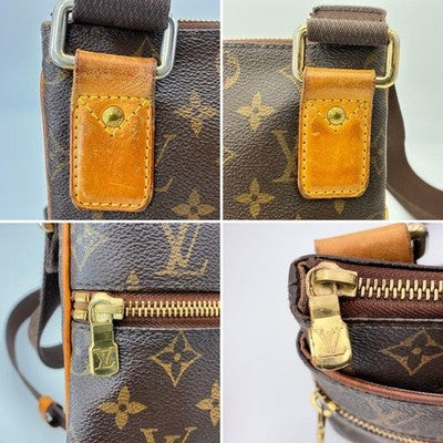 LOUIS VUITTON M40524 MONOGRAM POCHETTE VALMY SHOULDER BAG AUTHENTIC USED LEATHER