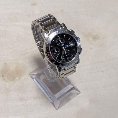 GIRARD PERREGAUX GP7500 CHRONOGRAPH AUTOMATIC 36MM BLACK DIAL MEN'S WATCH