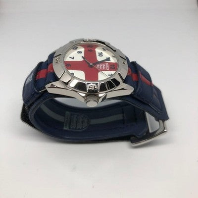 ENGLAND NATIONAL SOCCER TEAM WATCH WHITE & RED QUARTZ EXCELLENT CONDITION UNISEX