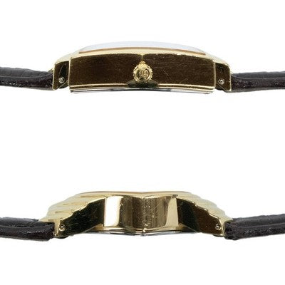 HAMILTON VENTURA 6260 QUARTZ BLACK DIAL GOLD STEEL LADIES VINTAGE WATCH USED