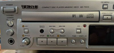 RARE TEAC MD-70CD MD CD COMBO DECK FINAL MODEL TESTED WORKING COLLECTOR JAPAN