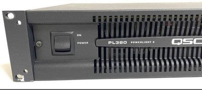 QSC PL380 POWER AMPLIFIER PA AMP BLACK OPERATION CONFIRMED  FROM JAPAN