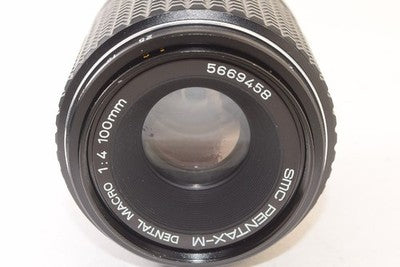 PENTAX SMC PENTAX-M DENTAL MACRO 100MM F4 K-MOUNT SHORT TELEPHOTO MACRO LENS