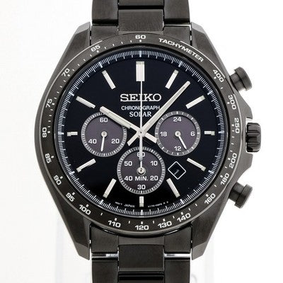 SEIKO SBPY169 SELECTION CHRONOGRAPH QUARTZ SOLAR MEN'S WRISTWATCH JAPAN MADE