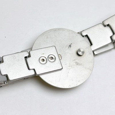 CHANEL COCO MARK CHAIN BELT SILVER TONE LOGO BUCKLE 99A VINTAGE MADE IN FRANCE