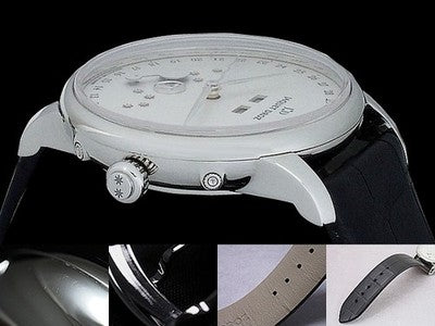 JAQUET DROZ ECLIPSE SILVER J012630240 BLACK 43MM SS AUTOMATIC WRISTWATCH USED