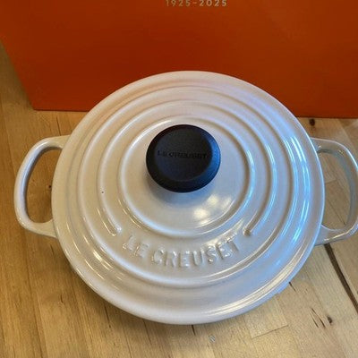 LE CREUSET COCOTTE RONDE 18CM PEACOCK CAST IRON ENAMEL DUTCH OVEN FRANCE