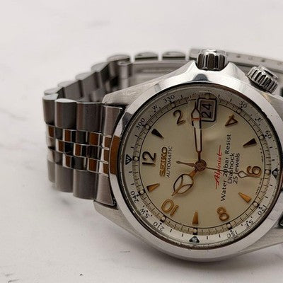 SEIKO ALPINIST 4S15-6000 AUTOMATIC WATCH ~19CM WRIST, 38MM CASE, DAILY
