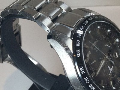 SEIKO ASTRON SBXB045 8X53-0AB0 GPS SOLAR TITANIUM CELAMIC WATCH USED