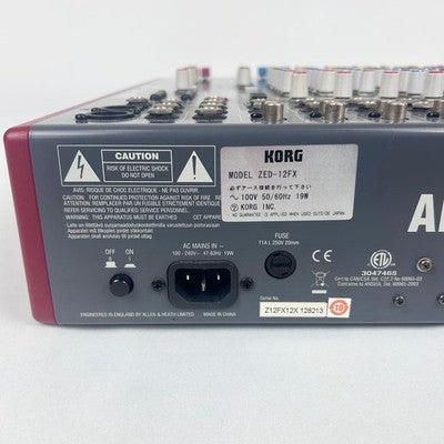 ALLEN & HEATH ZED-12FX ANALOG MIXER W/ BUILT-IN EFFECTS - TESTED WORKING