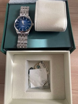 BALL WATCH LEGEND AUTOMATIC 904L STEEL BLUE DIAL DATE STAINLESS STEEL BOXED