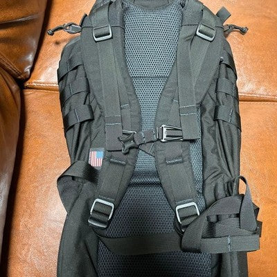 MYSTERY RANCH 1-DAY ASSAULT BACKPACK ORANGE TAG USA BLACK USED