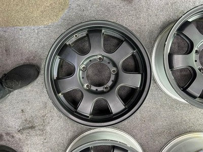 SUZUKI JIMNY SJ30 JA11 JA71 JB23 JB64 16-INCH MATTE BLACK WHEELS SET OF 4
