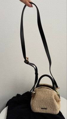 SACAI ABAKA PURSKET BAG RAFFIA SHOULDER BAG 2-WAY USED WITH DUST BAG