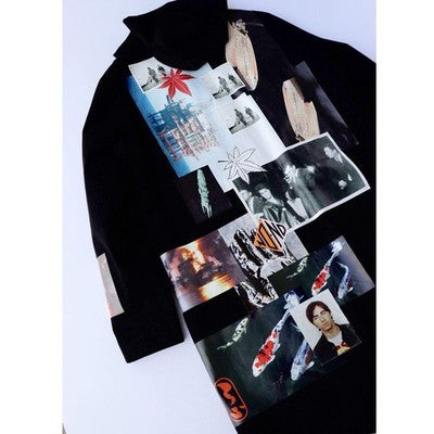 RAF SIMONS 2015SS ARCHIVE BACK PRINT MODS COAT BLACK SIZE 48 ART PARKA JAPAN