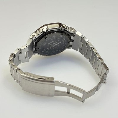 CASIO G SHOCK FULL METAL OCTAGON (GM B2100) SILVER TOUGH SOLAR ANALOG DIG W/BOX