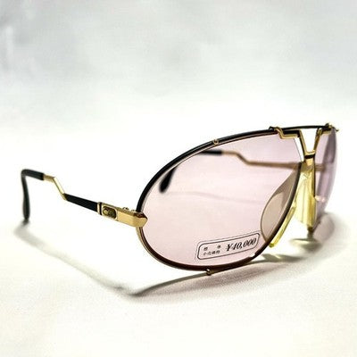 CAZAL SUNGLASSES 906 GOLD AUTH VINTAGE 90'S UNUSED W/REPLACEMENT LENS, CASE, BOX