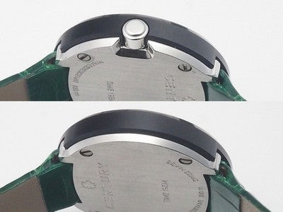 CENTURY COUTURE 832.8.S.70I.12.CEK GREEN STAINLESS STEEL WRISTWATCH USED AUTH