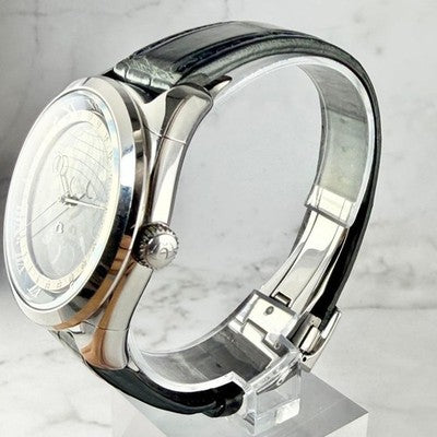 CITIZEN CAMPANOLA COSMOSIGN AA7800-02L MOON PHASE BLUE DIAL WATCH BOX PAPERS
