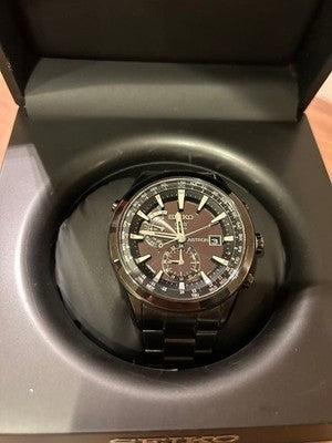 SEIKO ASTRON 7X52 0AA0 GPS SOLAR TITANIUM WATCH BLACK JAPAN RARE