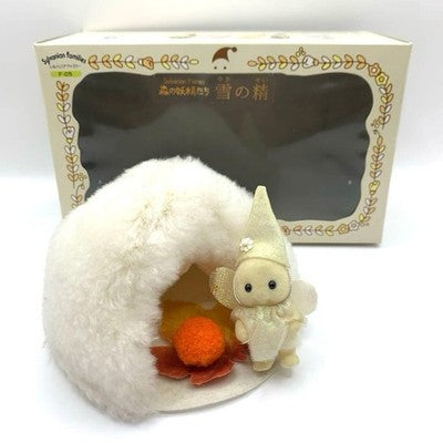 SYLVANIAN FAMILIES CALICO CRITTERS SNOW FAIRY VINTAGE FIGURE IN 1998 USED JAPAN
